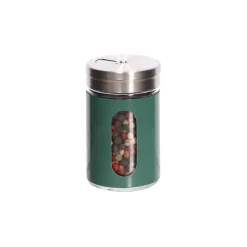 Especiero de vidrio con tapa de acero inoxidable 90 ml