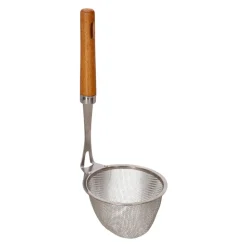 Espumadera acero inoxidable y mango madera diámetro 30 cm