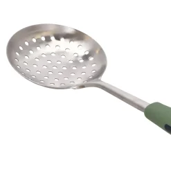 Espumadera de acero inoxidable con mango plástico