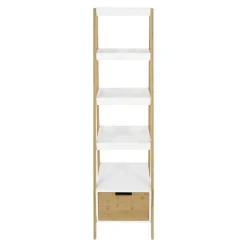 Estante de 5 niveles con cajón 35x34x130 cm