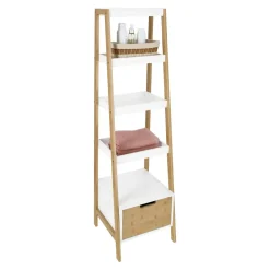 Estante de 5 niveles con cajón 35x34x130 cm