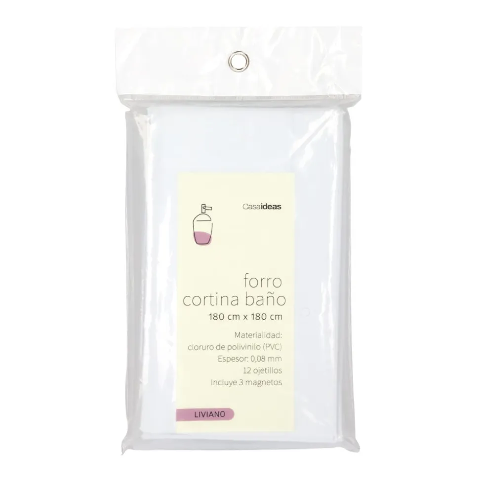 Forro Cortina Baño Plástico