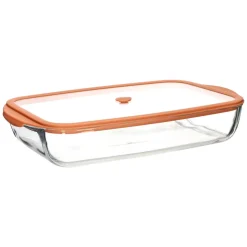 Fuente de vidrio para hornos con tapa 3600 ml