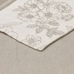Funda de almohadón de algodón bordado 70x50 cm