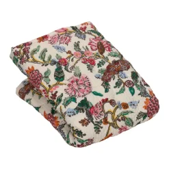 Funda de almohadón seersucker floral 70x50 cm