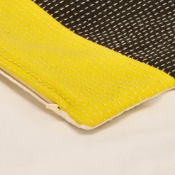 Funda de cojín algodón bordado 60x40 cm