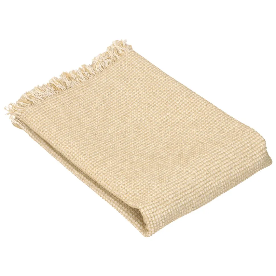 Funda de cojín de algodón mini waffle 45x45 cm