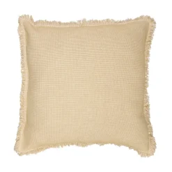 Funda de cojín de algodón mini waffle 45x45 cm