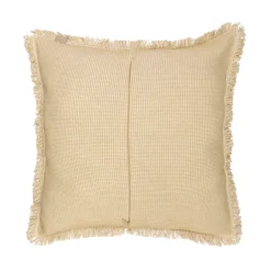 Funda de cojín de algodón mini waffle 45x45 cm