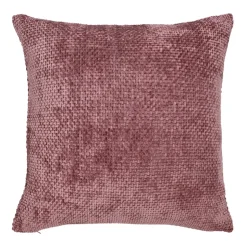 Funda de cojín terciopelo textura 45x45 cm