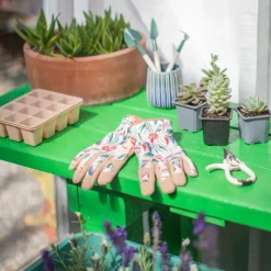 Guantes de jardín con estampado