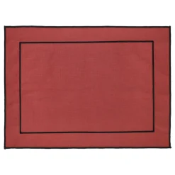 Individual de fibra de ramio y algodón 45x33 cm