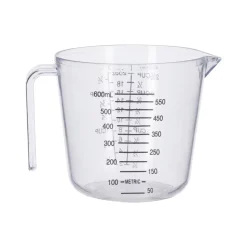 Jarro con medidas de plástico 600 ml