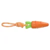 Juguete de cuerda con figura de zanahoria para mascotas 46 cm