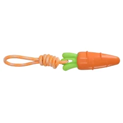 Juguete de cuerda con figura de zanahoria para mascotas 46 cm