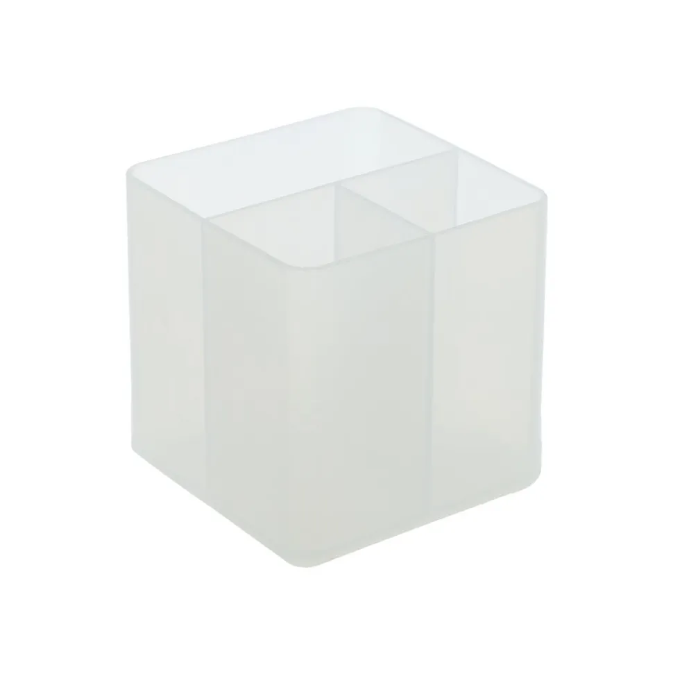 Lapicero plástico transparente 10,2x10,2x10,2 cm