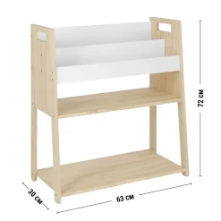 Librero de madera multiuso infantil 63x30x72 cm