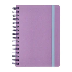 Libreta de tela con espiral 120 hojas líneas