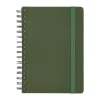Libreta de tela con espiral 120 hojas cuadros