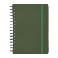 Libreta de tela con espiral 120 hojas cuadros