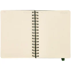 Libreta de tela con espiral 120 hojas cuadros