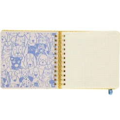 Libreta espiral 160 hojas con líneas y cuadros 17x3,5x17 cm