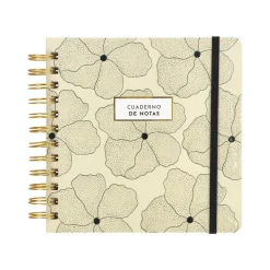 Libreta espiral 160 hojas con líneas y cuadros 17x3,5x17 cm