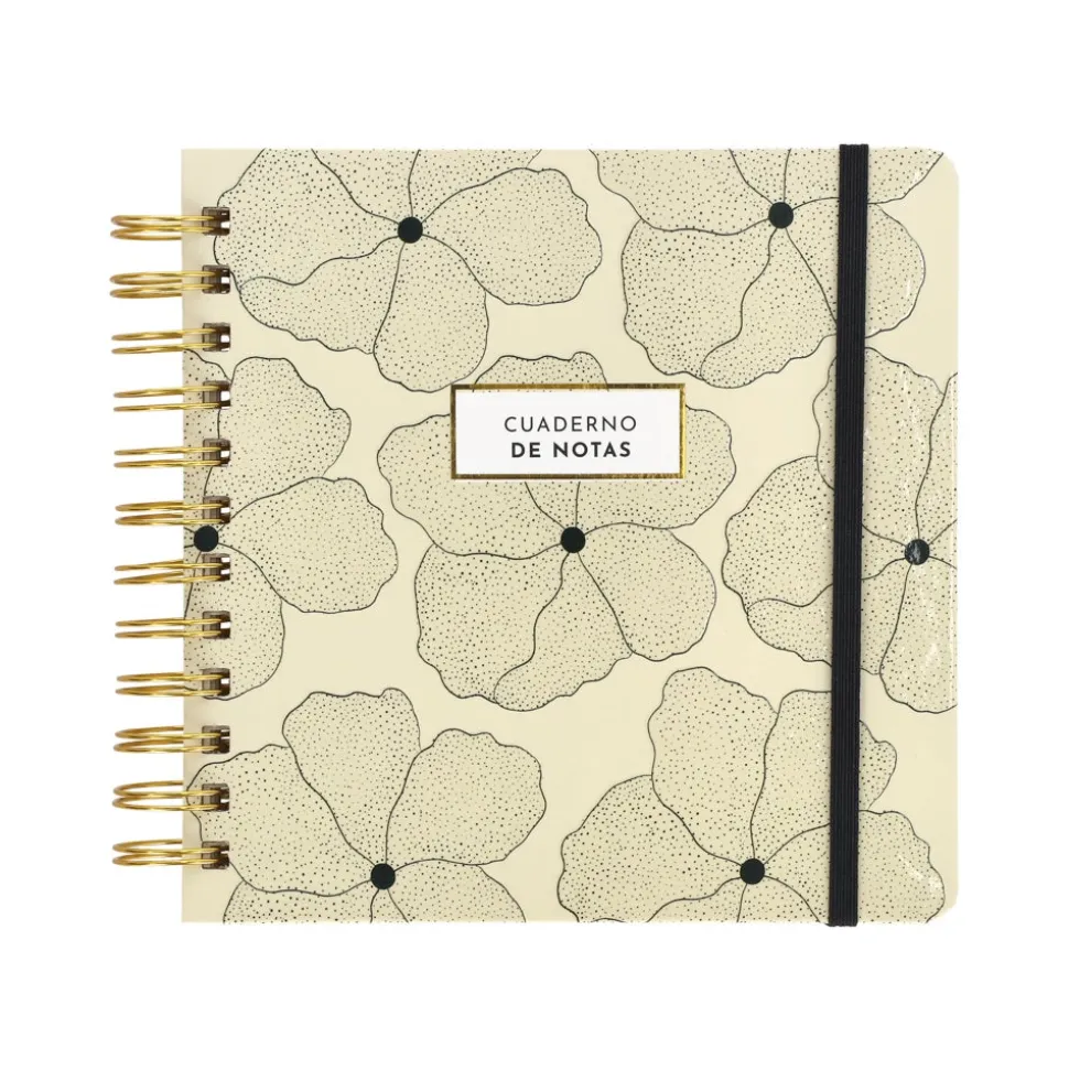 Libreta espiral 160 hojas con líneas y cuadros 17x3,5x17 cm