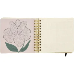 Libreta espiral 160 hojas con líneas y cuadros 17x3,5x17 cm