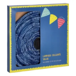 Lámpara solar de tela colgante M 30 cm