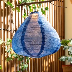 Lámpara solar de tela colgante M 30 cm