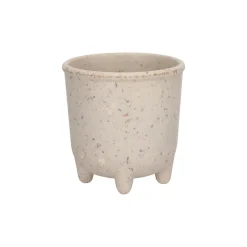 Maceta de fibra de bambú con patas 9.5x9.8 cm