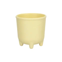Maceta de fibra de bambú con patas 9.5x9.8 cm