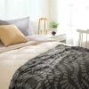 Manta jacquard doble con corderito 125x150 cm