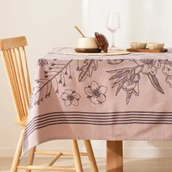 Mantel de algodón con diseño estampado 160x280 cm