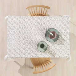Mantel texturado con estampado