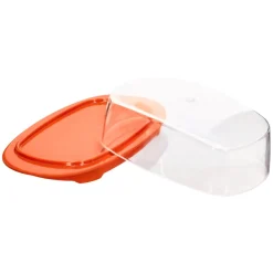 Mantequillera de melamina con tapa 18,1x10,8x6,8 cm