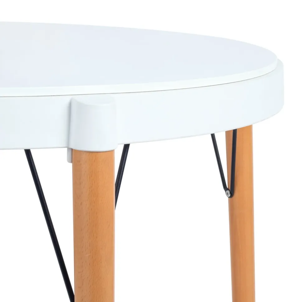 Mesa MDF, PP y Madera Comedor Ø100x75 cm