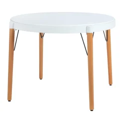 Mesa MDF, PP y Madera Comedor Ø100x75 cm