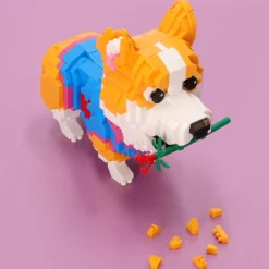 Mini bloques nivel 4 - Perro Corgi