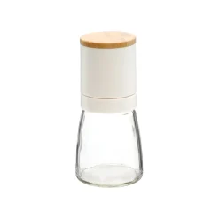 Molinillo Vidrio con tapa de madera y plástico 170 ml