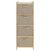 Mueble cajonera textil 4 niveles 35,6x104x37 cm