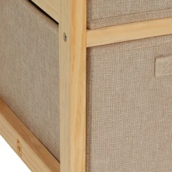 Mueble cajonera textil 4 niveles 35,6x104x37 cm