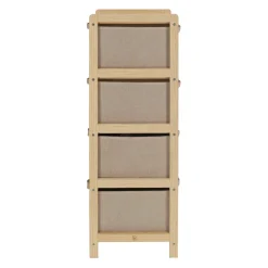 Mueble cajonera textil 4 niveles 35,6x104x37 cm