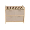 Mueble cajonera textil 2 niveles 67x57,5x37 cm