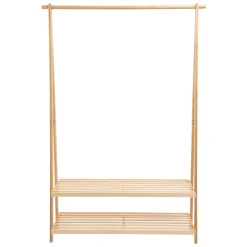 Mueble Clóset de Madera Bambú y Pino 112x40x165 cm