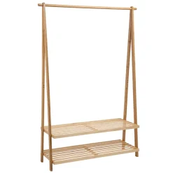 Mueble Clóset de Madera Bambú y Pino 112x40x165 cm