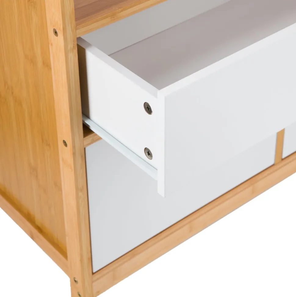 Mueble con tres cajones y cuatro niveles 80x32x80 cm