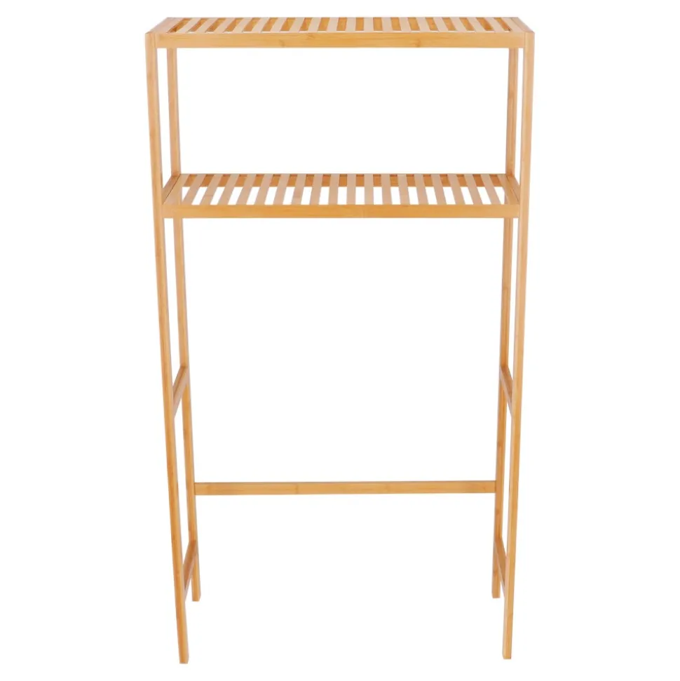 Mueble lavadora de bambú 70x30x146 cm