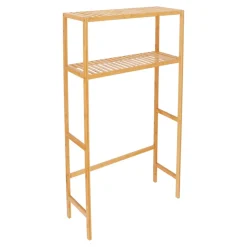 Mueble lavadora de bambú 70x30x146 cm